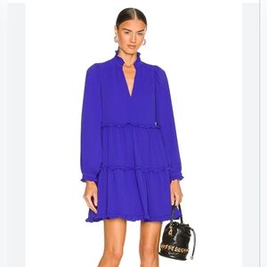 Amanda Uprichard Hestia Ruffle Mini Dress- Women's Size Large